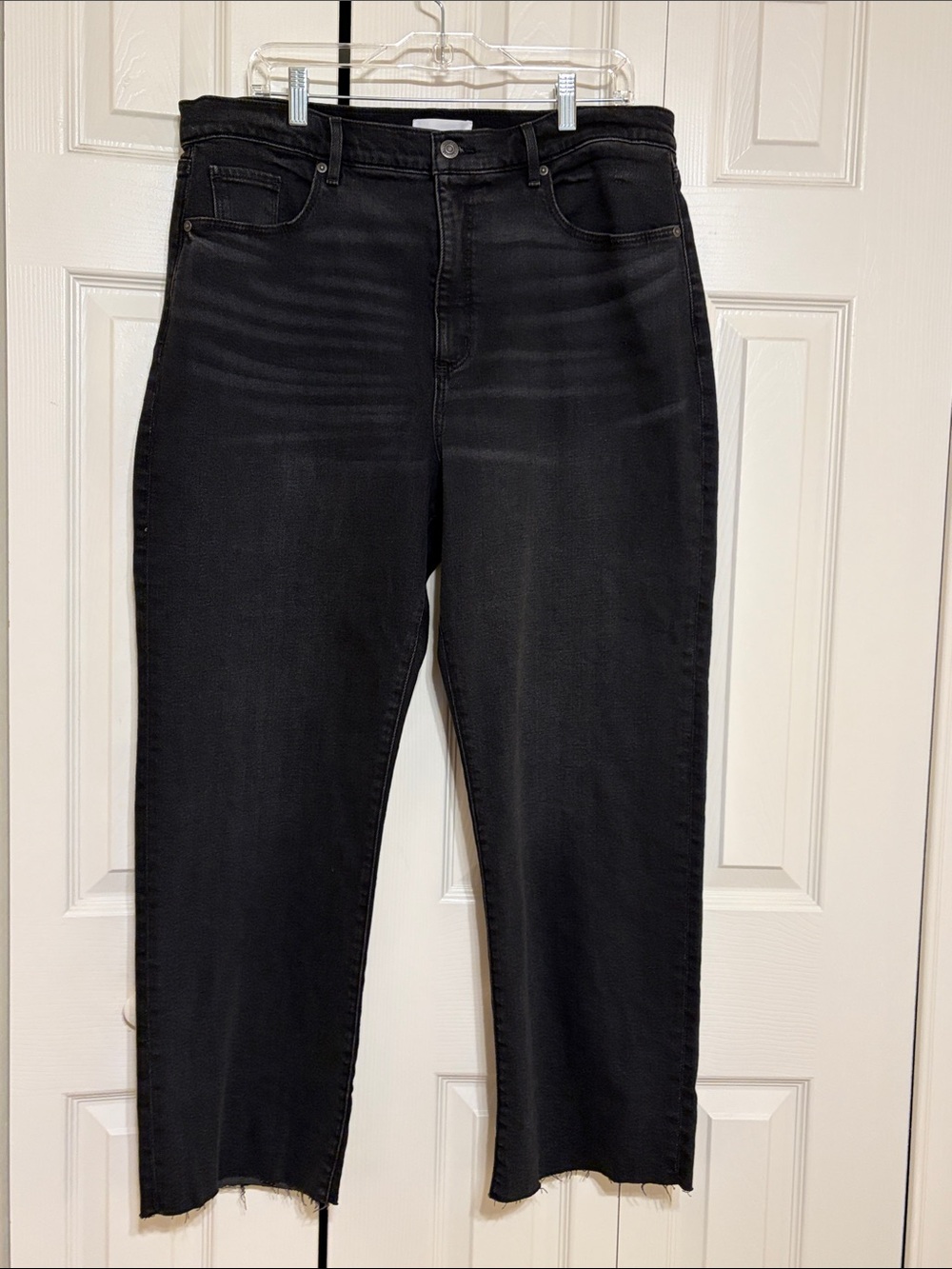 LOFT Black High-Rise “The Straight” Jeans - Size 16 / 33